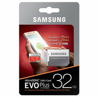 08105 Merge Samsung Evo Flash Micro SD Cards Evo Plus 32GB 64GB 128GB 256GB Class 10 SDHC SDXC TF Memory