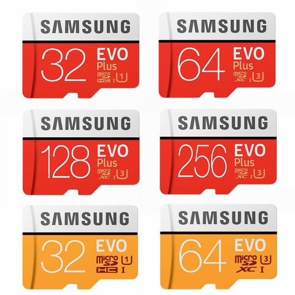 08105 Merge Samsung Evo Flash Micro SD Cards Evo Plus 32GB 64GB 128GB 256GB Class 10 SDHC SDXC TF Memory