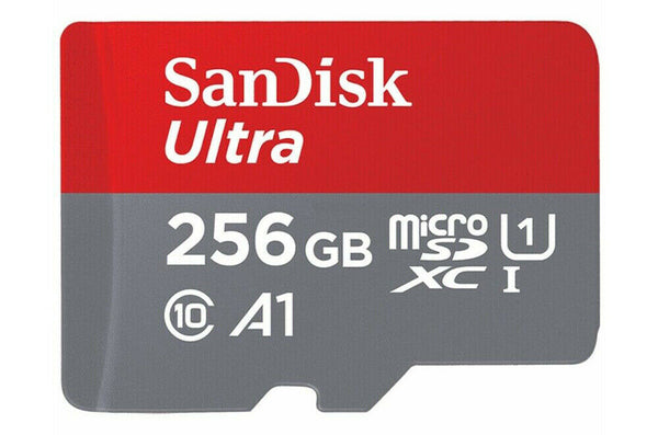 08106 Merge Micro SD Card 256GB SanDisk Ultra Class 10 SD Mobile Phone Camera A1 1200Mb/s Items Memory Flash.