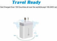 15101 Merge 30W Qualcomm 3 Port QC 3.0 Fast Charging USB Wall Charger Adapter iPhone Samsung Built Secure