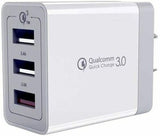 15101 Merge 30W Qualcomm 3 Port QC 3.0 Fast Charging USB Wall Charger Adapter iPhone Samsung Built Secure