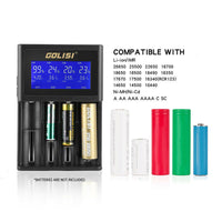 13121 Merge Built LCD Golisi Universal smart Rechargeable Battery Chargers - Li - ion 18650 AAA AA NI-MH Celebration.