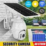 18211 Merge Solar Powered Panel Wifi Security Camera System Outdoor Flood Light Vision PTZ Diamonds Sale Celebration.