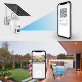 18211 Merge Solar Powered Panel Wifi Security Camera System Outdoor Flood Light Vision PTZ Diamonds Sale Celebration.