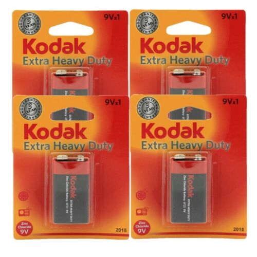 18242 Merge Kodak 4 Pack battery Xtra Hd 9V Zinc Long Lasting Batteries &Power Supplies Celebration Outback Items