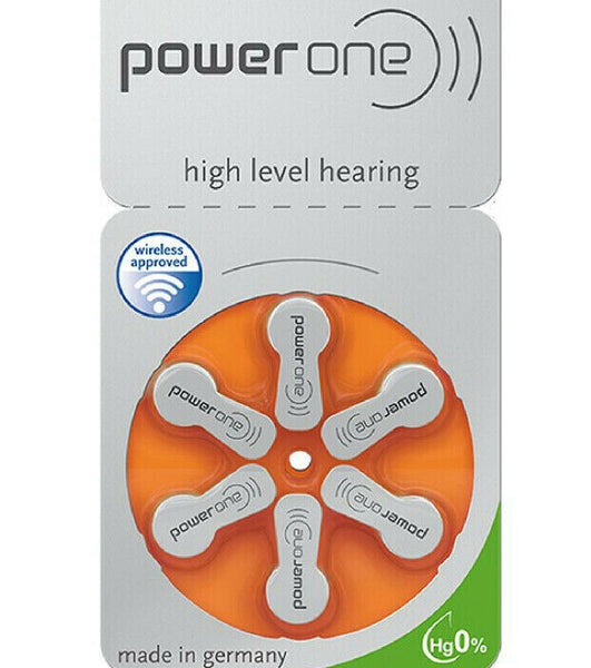 18243 Merge  6 X Batteries For Power One Varta 13 Mf Hearing Aid 1 X Blister Pack 1.45V Celebration Outback Items.