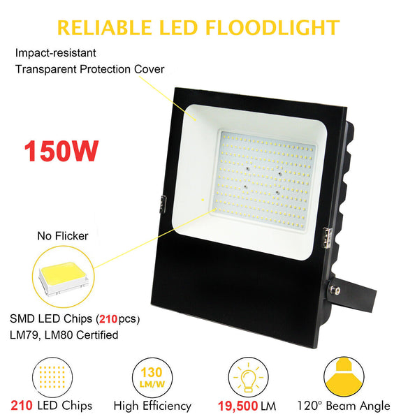 23103 Merge 150W Mother Led Flood Light IP65 Outdoor High Low Flood Light Efficient 											 Impressive Glowing Sale Diamonds.