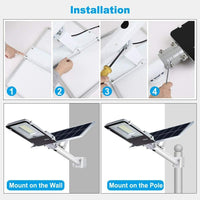 25100 Merge 150W Led Solar Street Light outdoor Floor Light With Remote Control Waterproof Sunshine Diamonds Impressive