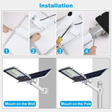 25100 Merge 150W Led Solar Street Light outdoor Floor Light With Remote Control Waterproof Sunshine Diamonds Impressive