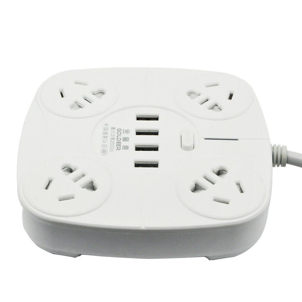 1.8 Metre Power Board 4 Socket & 4 USB Chargeing charger Ports											Awesome 27107 Merge.