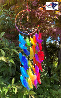 3100 Merge Large 7 Colours Moon & Stars 65cm Dream Catcher Colourfull