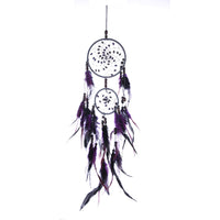 3102 Merge Purple Feather Dream Catcher Feathers Wall Hanging home Car Decor Ornament Colourfull